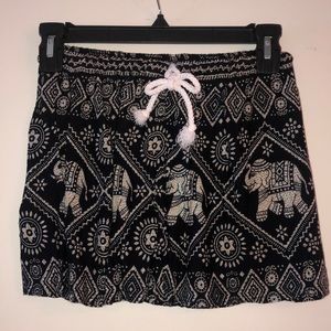 Elephant Print Cotton Shorts from Thailand!